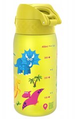 Laste joogipudel Dino ION8 400 ml, kollane цена и информация | Бутылочки и аксессуары | kaup24.ee