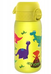 Laste joogipudel Dino ION8 400 ml, kollane hind ja info | Lutipudelid ja aksessuaarid | kaup24.ee