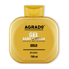 Dušigeel Agrado Gold, 750 ml hind ja info | Agrado Kosmeetika, parfüümid | kaup24.ee