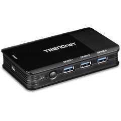 Lüliti Trendnet TK-U404 USB Must цена и информация | Коммутаторы (Switch) | kaup24.ee