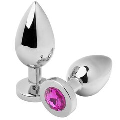 METALHARD ANAL PLUG DIAMOND PINK MEDIUM  7.62CM цена и информация | Анальные игрушки | kaup24.ee