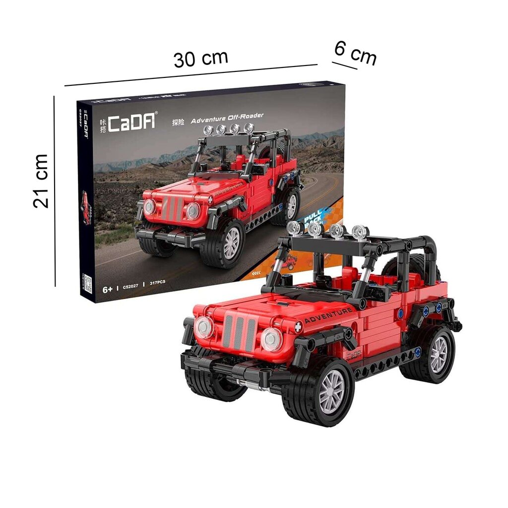 Blocks Adventure Off-Roader Pull-back Terrain Sõiduk Cada C52027W 317 tk. hind ja info | Klotsid ja konstruktorid | kaup24.ee