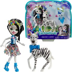 Nukk Zelena Zebra ja sebrakujutis Hoofette Enchantimals FKY72 цена и информация | MUST Металлическая бутылочка с Ярким рисунком (без BPA) (500ml) для мальчиков от 3+ лет Серая с Машинкой | kaup24.ee