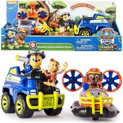 Hovercraft ja raadiolennuk koos figuuridega Paw Patrol Jungle Rescue Chase hind ja info | Poiste mänguasjad | kaup24.ee
