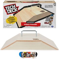 Puidust killustikpüramiidi ramp + tarvikud Tech Deck цена и информация | Игрушки для мальчиков | kaup24.ee