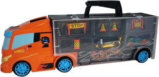 Veoauto + 2 võidusõiduautot Transporter Hot Wheels hind ja info | Poiste mänguasjad | kaup24.ee
