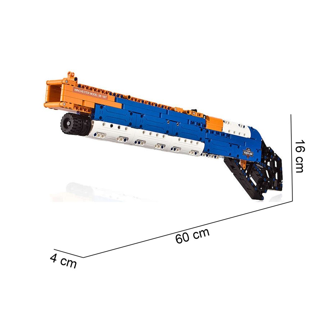 Telliskivid vintpüss Cada Winchester M 1887 mudel 506 tükki цена и информация | Klotsid ja konstruktorid | kaup24.ee