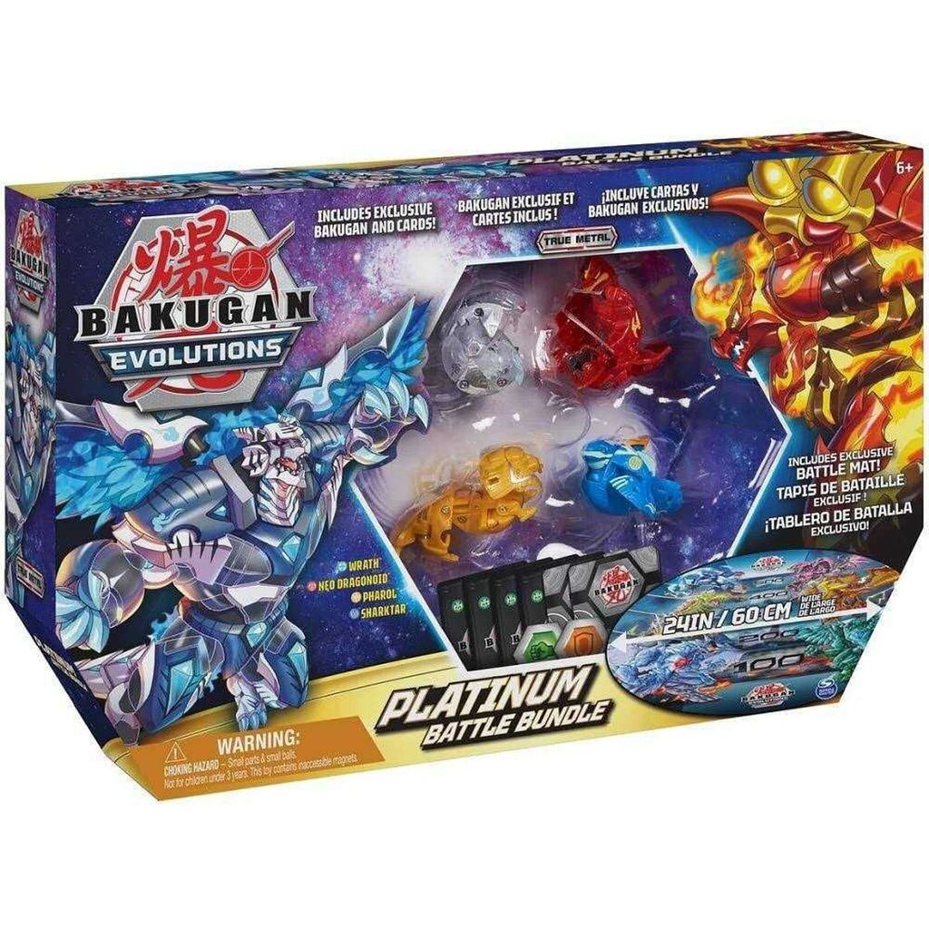 Figuurid Kaardid Platinum Battle Bundle BakuCores Mat BakuCores Mat Bakugan Evolutions цена и информация | Poiste mänguasjad | kaup24.ee