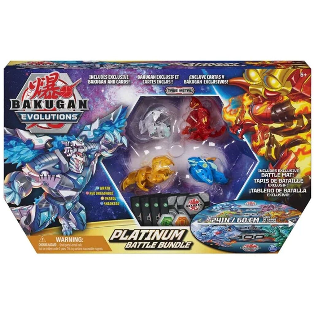 Figuurid Kaardid Platinum Battle Bundle BakuCores Mat BakuCores Mat Bakugan Evolutions hind ja info | Poiste mänguasjad | kaup24.ee