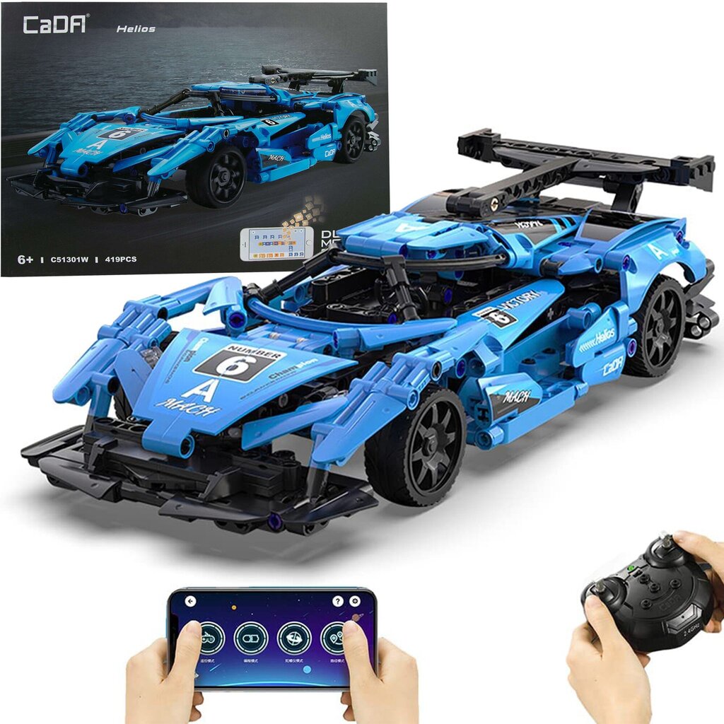 Bricks sportauto Cada Helios kaugjuhtimispult 419 elemente RC цена и информация | Klotsid ja konstruktorid | kaup24.ee