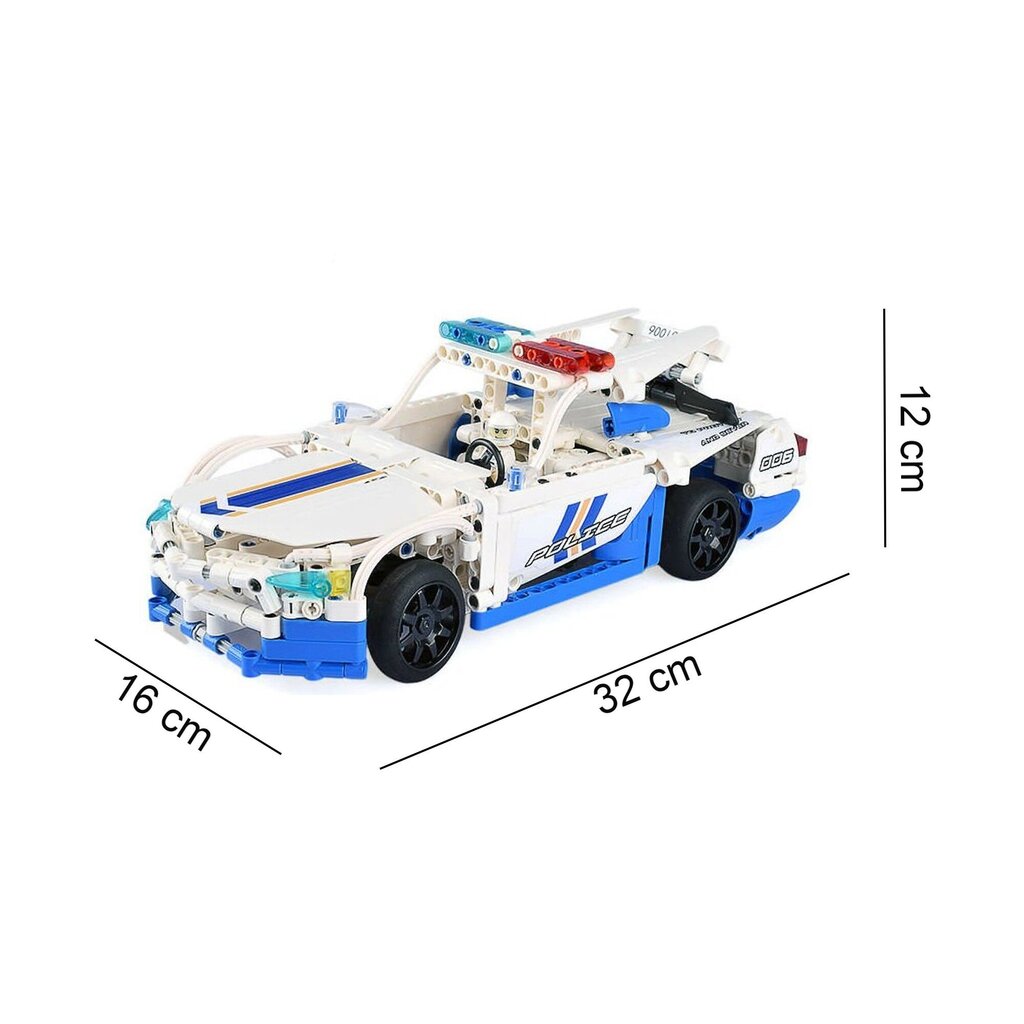 Bricks politseiauto Cada kaugjuhitav 430 el. hind ja info | Klotsid ja konstruktorid | kaup24.ee