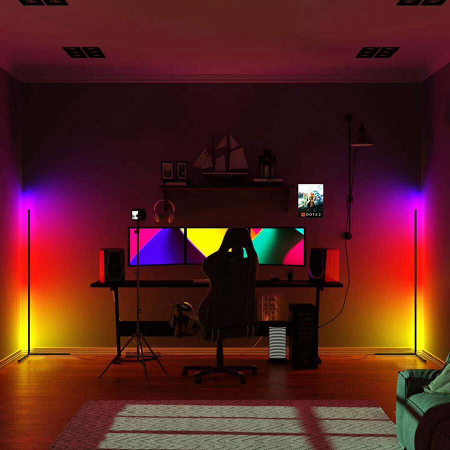 LED RGB nurgalamp CP-FW05-WIFI hind ja info | Põrandalambid | kaup24.ee