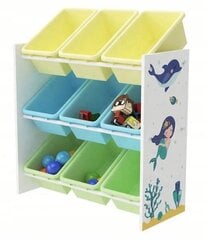 Органайзер для игрушек, 30x30x30 см., синий, зеленый, розовый цена и информация | Полки для книг и игрушек | kaup24.ee