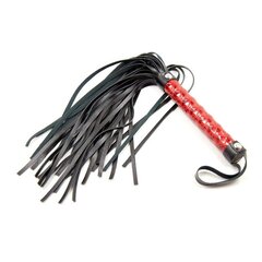 Flogger teemantmustriga, 39 cm punane цена и информация | БДСМ и фетиш | kaup24.ee