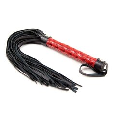 Flogger teemantmustriga, 39 cm punane цена и информация | БДСМ и фетиш | kaup24.ee