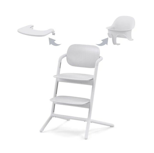 Cybex söötmistool Lemo 3in1 Set All, White hind ja info | Laste söögitoolid | kaup24.ee