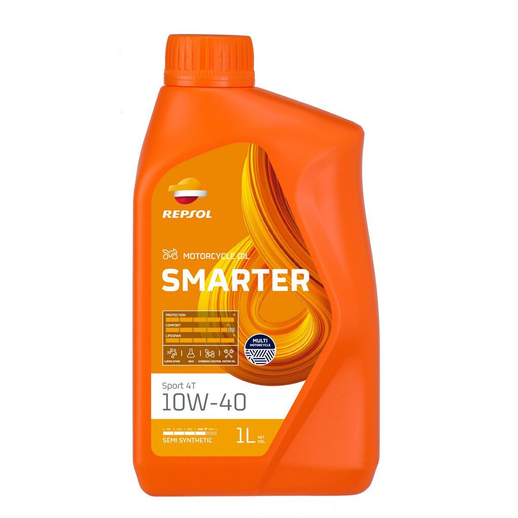 Repsol Smarter Sport 4T 10W40, 1L цена и информация | Mootorrataste mootoriõlid | kaup24.ee