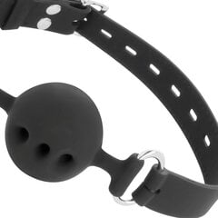 DARKNESS BALL SILICONE GAG BLACK цена и информация | БДСМ и фетиш | kaup24.ee