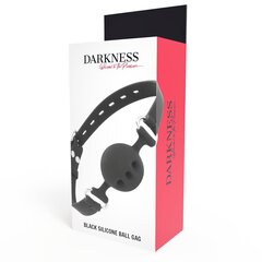 DARKNESS BALL SILICONE GAG BLACK цена и информация | БДСМ и фетиш | kaup24.ee