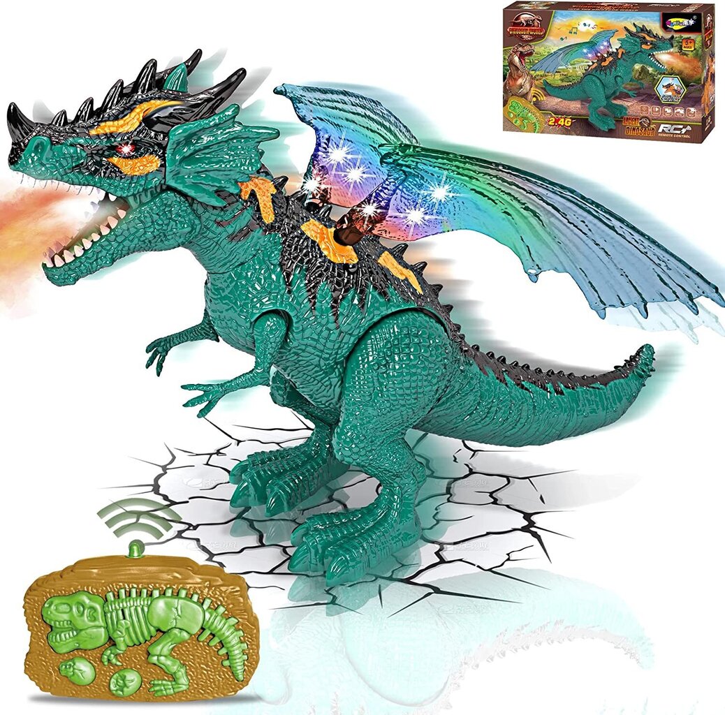 Puldiga juhitav dinosaurus Cooler St Co 4315 hind ja info | Poiste mänguasjad | kaup24.ee