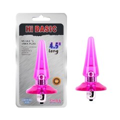 Vibrating Butt Plug Nicoles 2.5 x 3.2 cm Pink цена и информация | Анальные игрушки | kaup24.ee