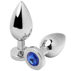 METALHARD ANAL PLUG DIAMOND BLUE MEDIUM  7.62CM цена и информация | Анальные игрушки | kaup24.ee