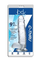 Фаллоимитатор Jock C-Thru, 27 см цена и информация | Фаллоимитаторы | kaup24.ee