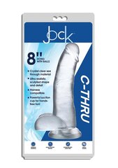 Фаллоимитатор Jock C-Thru, 23 см цена и информация | Фаллоимитаторы | kaup24.ee