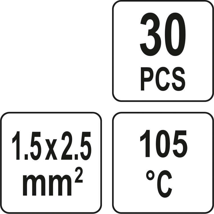 Juhtmeühendus 1,5x2,5 tinaga 30tk. 81442 цена и информация | Lisaseadmed | kaup24.ee