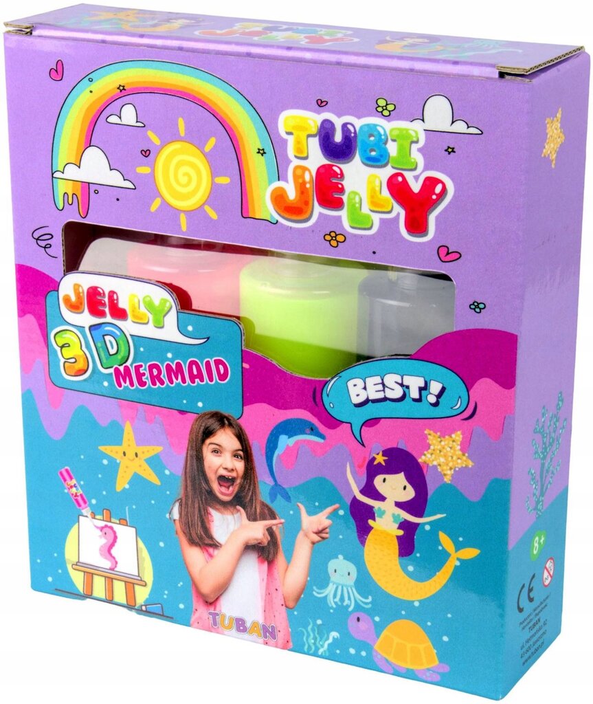 Loominguline komplekt Tubi Jelly - Merineitsid (3 värvi), Tuban TU3316 hind ja info | Arendavad mänguasjad | kaup24.ee