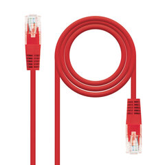 Жесткий сетевой кабель UTP кат. 6 NANOCABLE   Красный цена и информация | Кабели и провода | kaup24.ee