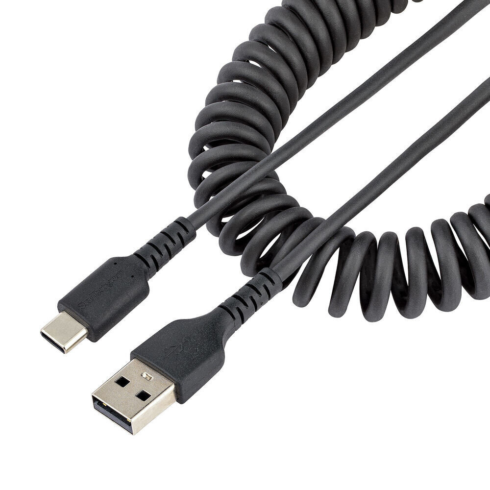 USB A - USB C Kaabel Startech R2ACC-1M-USB-CABLE Must 1 m hind ja info | Kaablid ja juhtmed | kaup24.ee