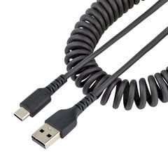 USB A - USB C Kaabel Startech R2ACC-50C-USB-CABLE Must 50 cm цена и информация | Кабели и провода | kaup24.ee