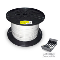 Параллельный кабель с интерфейсом Sediles 28916, 2 x 0.75 мм, белый, 700 м, Ø 400 x 200 мм цена и информация | Кабели и провода | kaup24.ee