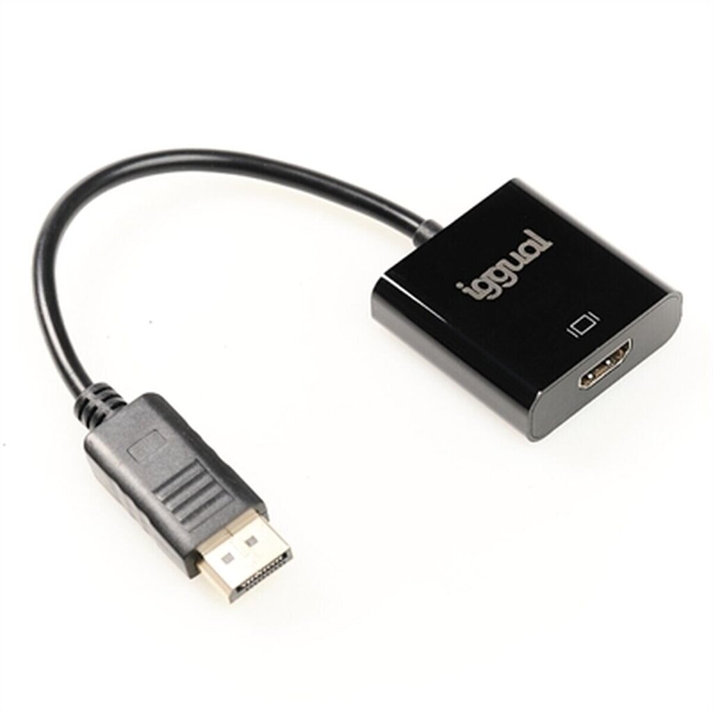 Iggual IGG318041, DP/HDMI, 0.25 m цена и информация | USB jagajad, adapterid | kaup24.ee