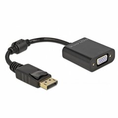 Delock 61006, DP/VGA, 15 cm цена и информация | Кабели и провода | kaup24.ee