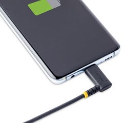 USB A - USB C Kaabel Startech R2ACR-15C Must hind ja info | Mobiiltelefonide kaablid | kaup24.ee