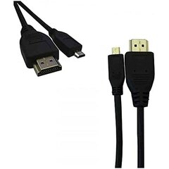 HDMI-Mikro-HDMI Kaabel EDM Must 1 m цена и информация | Кабели и провода | kaup24.ee