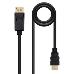 DisplayPort-HDMI Adapter Nanocable 10.15.4301 1 m hind ja info | USB jagajad, adapterid | kaup24.ee