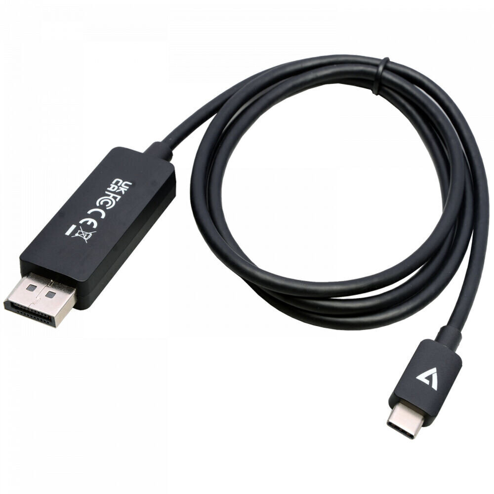 USB C-DisplayPort Adapter V7 V7USBCDP14-1M 1 m 8K Ultra HD цена и информация | USB jagajad, adapterid | kaup24.ee