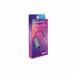 Адаптер USB C на сеть RJ45 Nanocable 10.03.0406 цена и информация | Адаптер Aten Video Splitter 2 port 450MHz | kaup24.ee