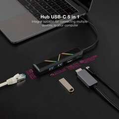 USB-разветвитель Nanocable 10.16.0501 цена и информация | Адаптеры и USB-hub | kaup24.ee