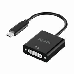 USB C-DVI Adapter approx! APPC51 Must hind ja info | USB jagajad, adapterid | kaup24.ee