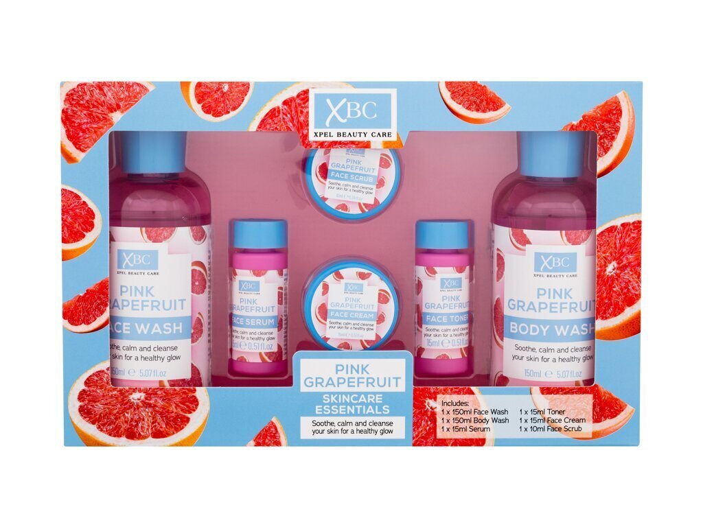 Keha- ja näohoolduskomplekt Xpel Pink Grapefruit naistele, 6 tk. цена и информация | Dušigeelid, õlid | kaup24.ee