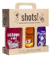 Dušigeelide komplekt Laq Shots, 3x500 ml цена и информация | Масла, гели для душа | kaup24.ee