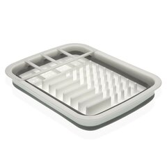 Сушилка для посуды Versa, белая, складная, полипропилен цена и информация | Столовые и кухонные приборы | kaup24.ee