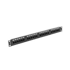 24-port UTP Kategooria 6 Pistikupaneel Lanberg PPU6-1024-B цена и информация | Аксессуары для корпусов | kaup24.ee