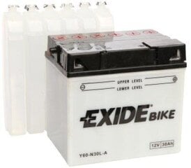 12V 30Ah Y60-N30L-A 185x128x168-+ Exide цена и информация | Аккумуляторы | kaup24.ee