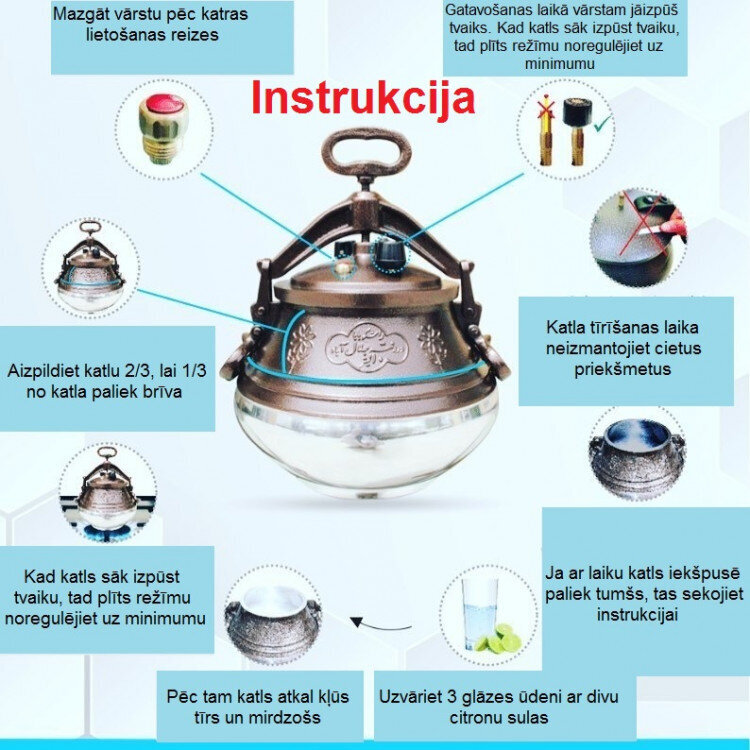 Afgaani pada (kiirkeedupott) 12 l hind ja info | Potid ja kiirkeedupotid | kaup24.ee