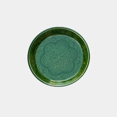 Ляган (узбекская тарелка) 32 см зеленый цена и информация | Посуда, тарелки, обеденные сервизы | kaup24.ee